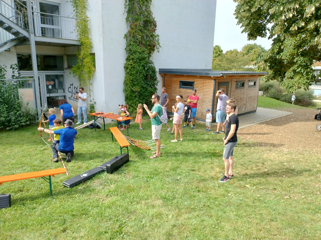 Bogenschießen während der Aktion "Westhausen ist aktiv - 50 Jahre Ostalbkreis"